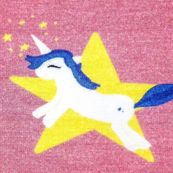 Unicorns long sleeves bamboo cotton pajamas set - Picture 4 of 5